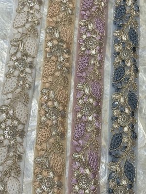 画像2: インド刺繡テープ  new